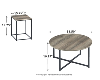 Wadeworth Table Set Of 3 Ashley Furniture Homestore