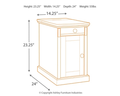 Ashley furniture laflorn chairside end online table