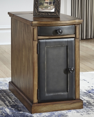 Laflorn chairside end table with usb ports & online outlets