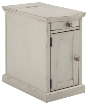 Laflorn Chairside End Table with USB Ports & Outlets