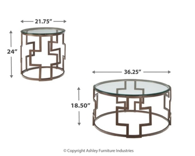 Frostine Table Set Of 3 Ashley Furniture Homestore