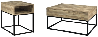 Gerdanet Coffee Table with 1 End Table, , large