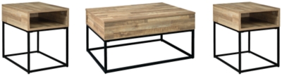 Gerdanet Coffee Table with 2 End Tables, , large