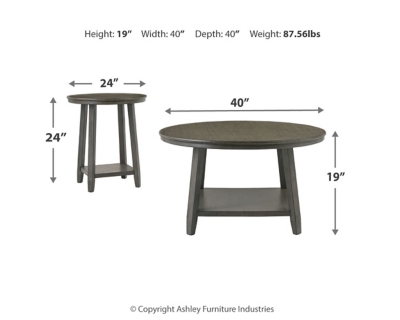 Caitbrook Table (Set of 3), Gray, large