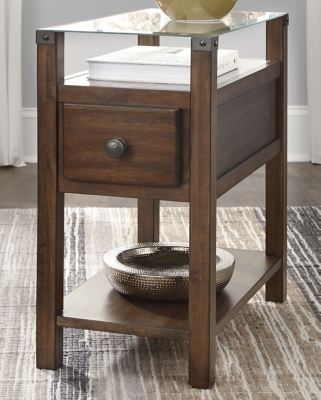 Diamenton chairside end table with usb ports & outlets new arrivals