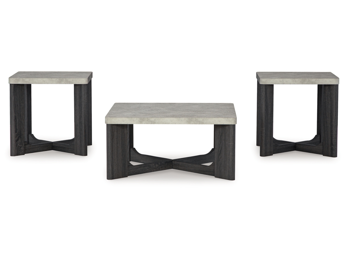 Sharstorm 3 Pack Tables - Two-tone Gray
