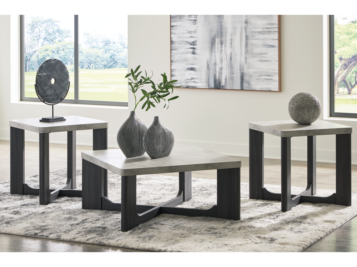 Sharstorm 3 Pack Tables - Two-tone Gray Sharstorm 3 Pack Tables - Two-tone Gray