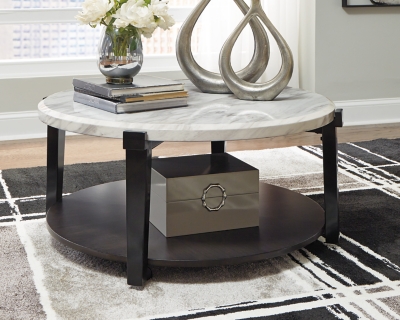 Marble coffee deals table ashley furniture