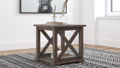 Arlenbry End Table, Gray, large