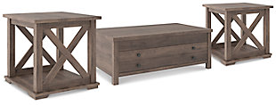 Arlenbry Coffee Table with 2 End Tables, , large