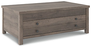 Arlenbry Coffee Table with Lift Top, Gray, large