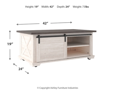 Dorrinson Coffee Table, Two-tone, large