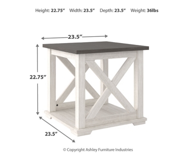 Dorrinson End Table, Two-tone, large