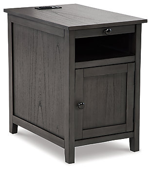 Treytown Chairside End Table, Gray, large