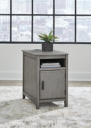 Devonsted Chairside End Table, Gray, rollover