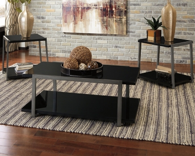 Mainstays Pilson 3 Piece Coffee Table and End Table Set, Espresso Finish -  Walmart.com