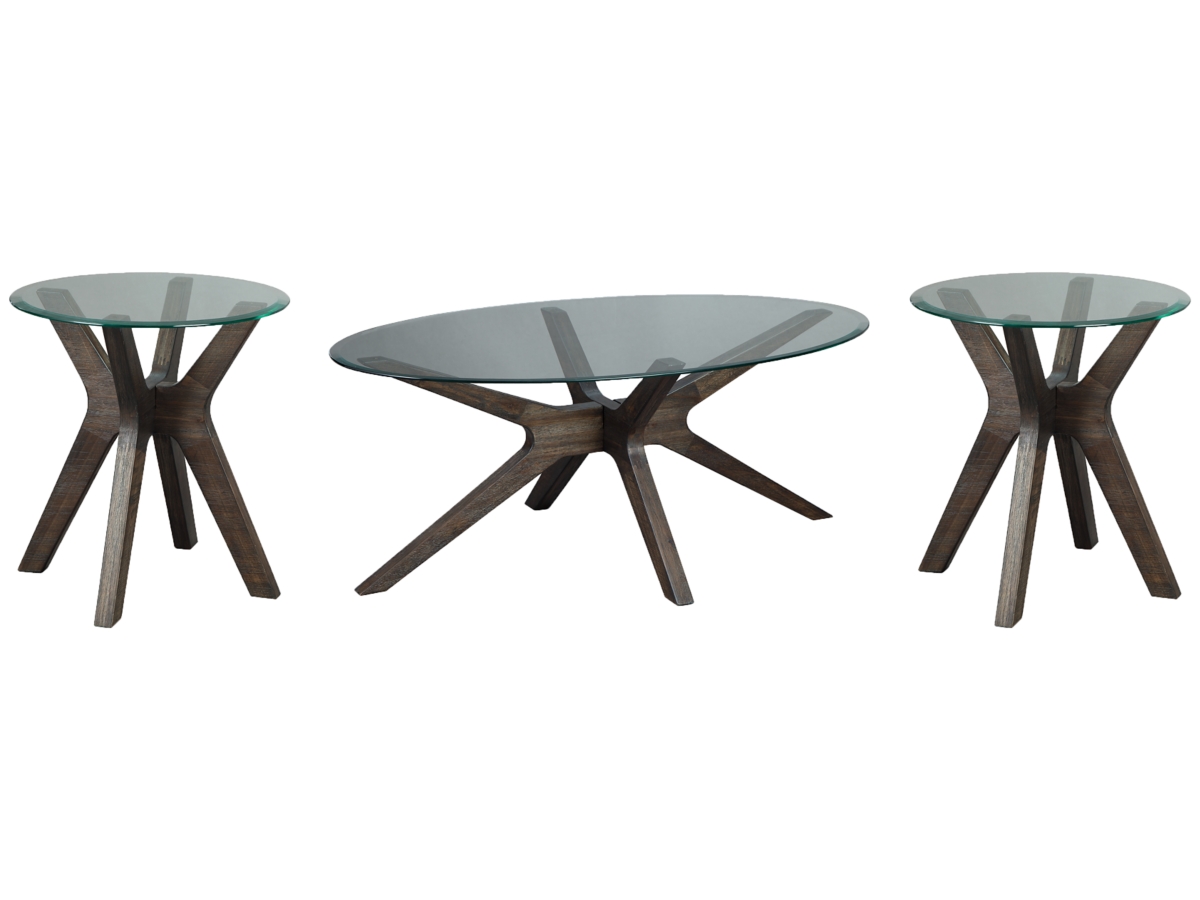 Zannory Coffee Table with 2 End Tables Ashley