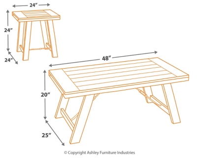 Noorbrook Table (Set of 3), , large