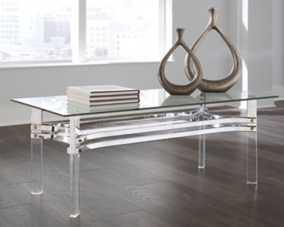 Braddoni Coffee Table, Chrome Finish