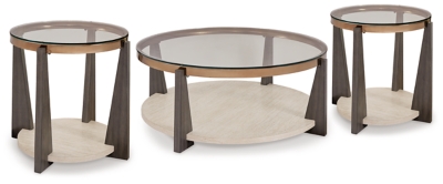 Frazwa Coffee Table with 2 End Tables, Multi