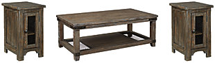 Danell Ridge Coffee Table with 2 End Tables, , large