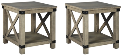 Aldwin 2 End Tables, Gray