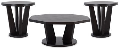 Chasinfield Coffee Table with 2 End Tables, , large
