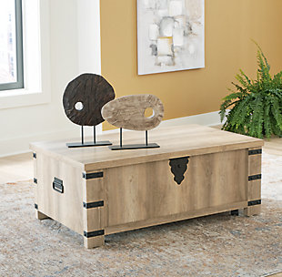 Calaboro Lift-Top Coffee Table, Light Brown, rollover