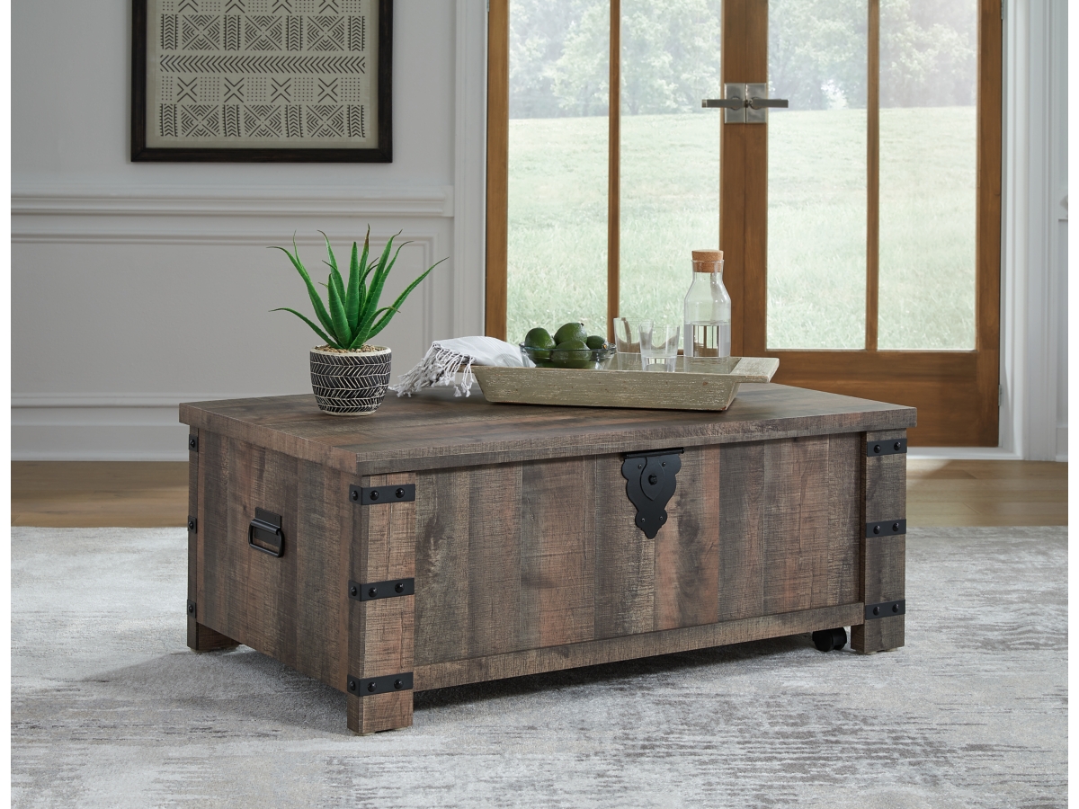 Hollum Coffee Table - Rustic Brown