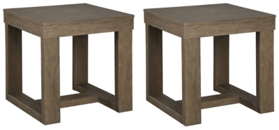 Cariton 2 End Tables, Gray