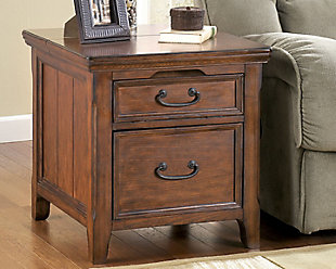 Woodboro Media End Table with Power Outlets, , rollover