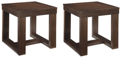 Watson 2 End Tables, Dark Brown