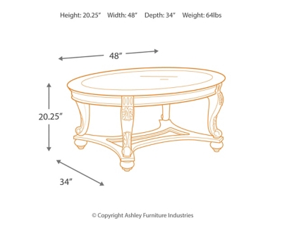 Norcastle Coffee Table, , large