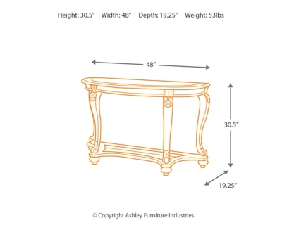 Norcastle Sofa/Console Table, , large