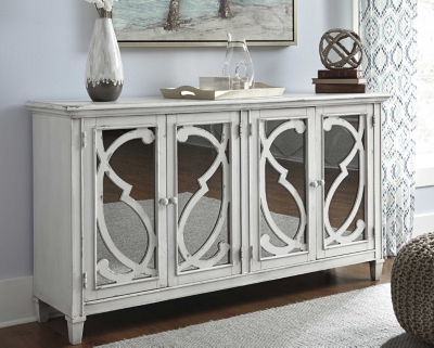 Mirimyn 4 Mirrored Inlay Door Accent Cabinet | Ashley