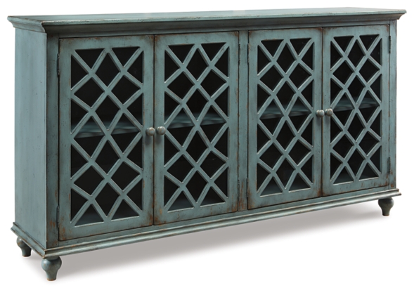 Picture of ANTIQUE TEAL CONSOLE