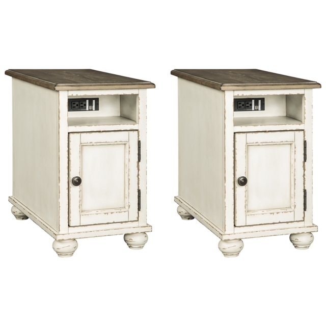 Realyn 2 End Tables with USB Charging