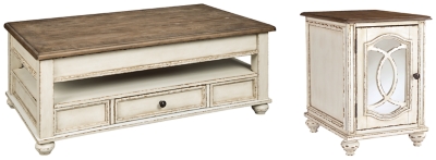 Realyn Coffee Table with 1 End Table, , large