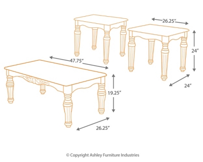 North Shore Table (Set of 3), , large