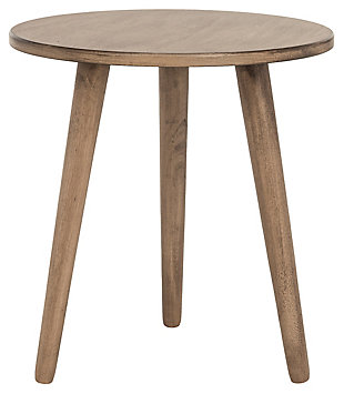 Round Accent Table, Brown, large