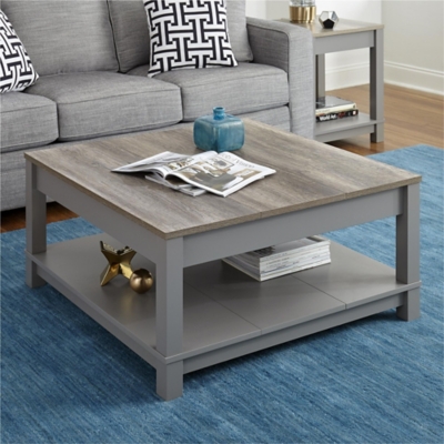 Square Kadin Coffee Table, Gray, large