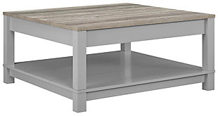 Square Kadin Coffee Table, Gray, large