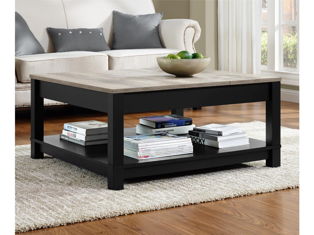 Black coffee table ashley furniture discount