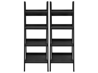 DHP Ladder Lehigh 4 Shelf Bookcase Bundle