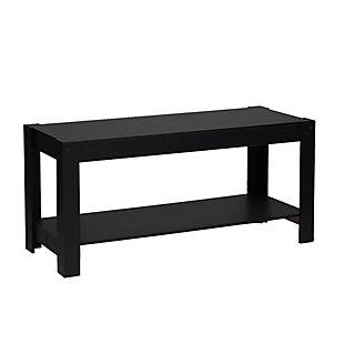 Black Parsons Entertainment Center TV Stand/Coffee Table, , rollover