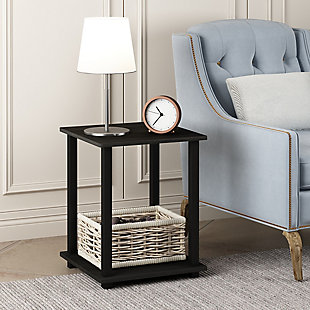 Espresso Finish Simplistic End Table (Set of Two), , rollover