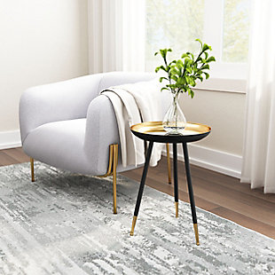 Zuo Modern Everly Accent Table Gold And Black, , rollover