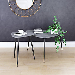 Zuo Modern Normandy Accent Table Set, Gray, rollover