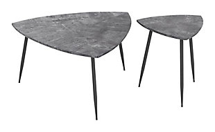 Zuo Modern Normandy Accent Table Set, Gray, large
