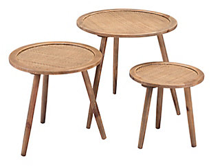 Zuo Modern Paul Accent Tables (set Of 2) Natural, , large
